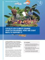 Locally led climate adaptation